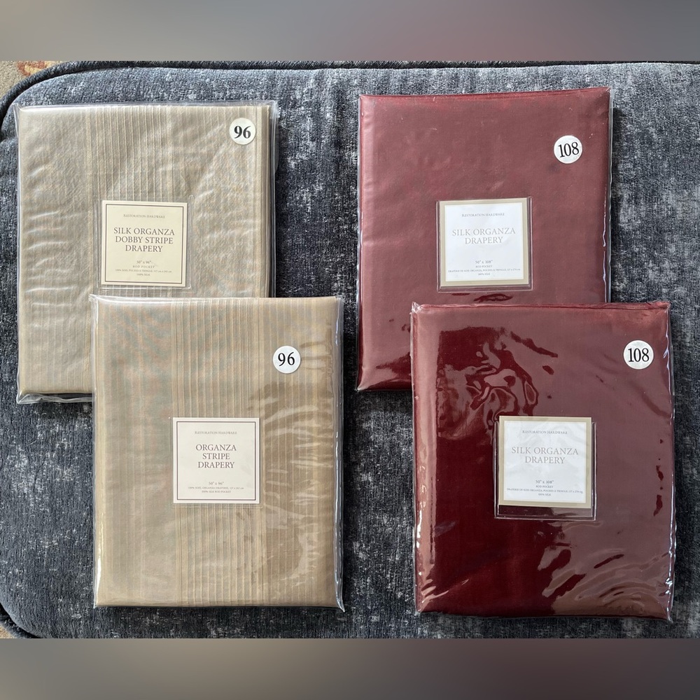 Restoration hardware silk curtains